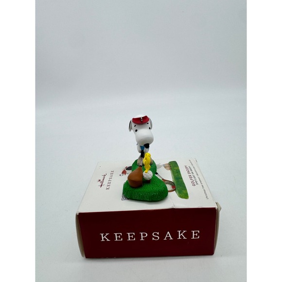 Hallmark 2019 Peanuts Golfer Snoopy and Woodstock Keepsake Christmas Ornament - Picture 4 of 12